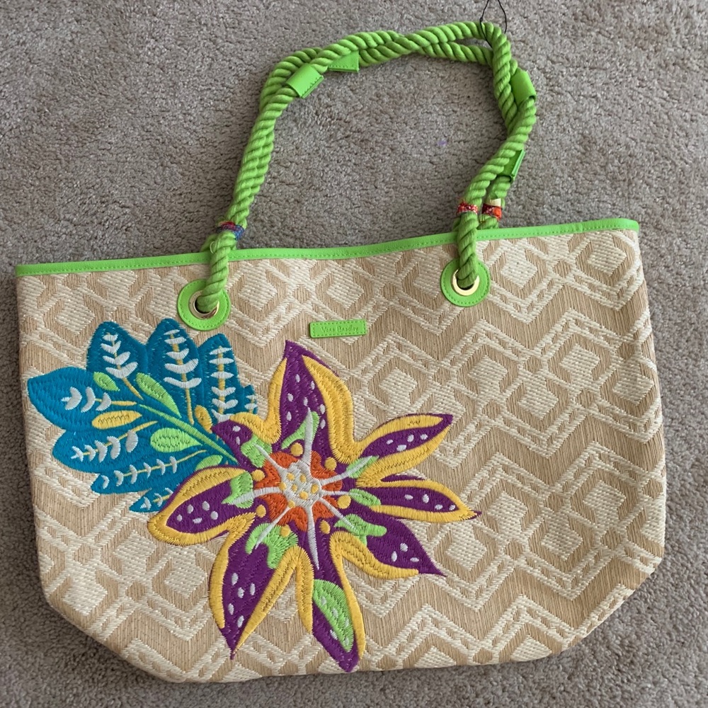 Vera Bradley Straw Tote